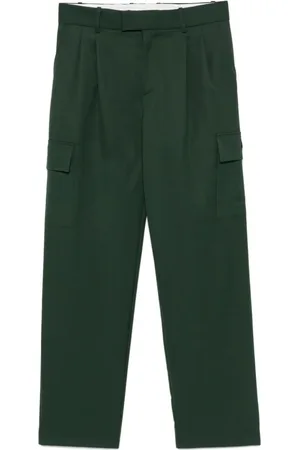 Drôle de Monsieur Bukser, Herre, Grøn, XL, Uld, Grønne Bukser Stilfuld Moderne Trendy