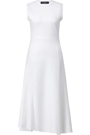 Fabiana Filippi Kjole, Dame, Hvid, M, Shiny Detail Midi Kjole