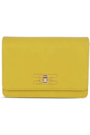 Elisabetta Franchi Taske, Dame, Gul, ONE SIZE, Uld, Lille Skuldertaske