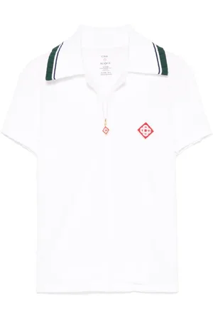 Casablanca Top, Dame, Hvid, S, Uld, Monogram Kortærmet Skjorte Hvid Lynlås