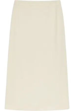 Max Mara Nederdel, Dame, , 2XS, Linned, Lang Viskose og Linned Nederdel