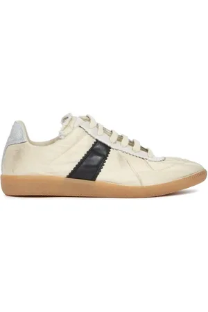 Maison Margiela Sko, Herre, , 44 EU, Uld, Distressed Lace-Up Sneakers