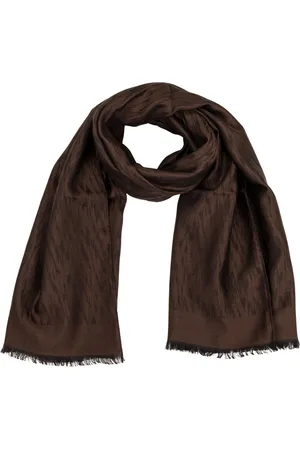 Lanvin Tilbehør, Dame, Brun, ONE SIZE, Silke Tørklæde