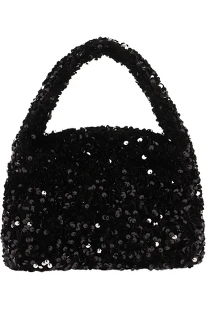 iBlues Taske, Dame, Sort, ONE SIZE, Paillet Broderet Stof Sort Taske