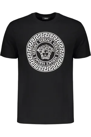 VERSACE Top, Herre, Sort, 3XL, Bomuld, Logo Print Bomuld T-shirt