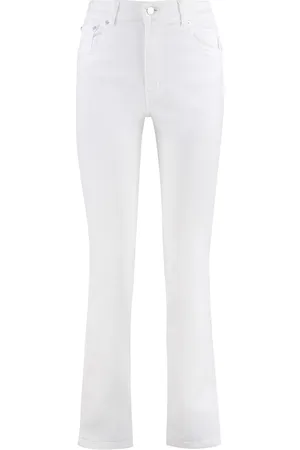 Lois Jeans, Dame, Hvid, W30, Bomuld, Bootcut-jeans med metaldetaljer