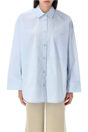 By Malene Birger Bluser & Skjorter, Dame, Blå, M, Bomuld, Derris Cotton Shirt