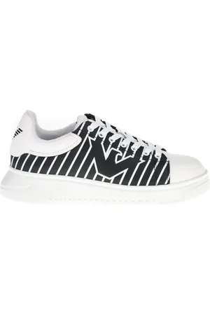 Emporio Armani Sko, Herre, Hvid, 39 1/2 EU, Uld, Sneakers