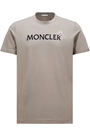 Moncler Top, Dame, , L, Bomuld, Flocked Logo T-shirt