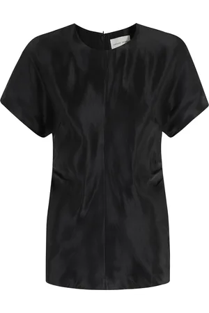 Loulou Studio Bluser & Skjorter, Dame, Sort, XS, Linned, Pero Bluse