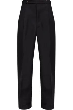 Maison Margiela Bukser, Herre, Sort, W44, Uld, Pleat-front Bukser