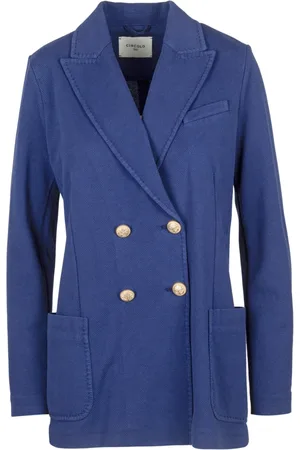 Circolo Jakke, Dame, Blå, 2XS, Bomuld, Dobbeltbrystet Piquet Blazer