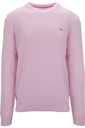 sun68 Strik, Herre, Lyserød, L, Bomuld, Pullover Sweater