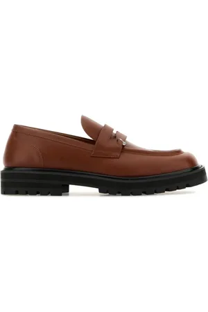 Marni Sko, Herre, Brun, 43 EU, Læder, Karamelfarvede Læder Loafers
