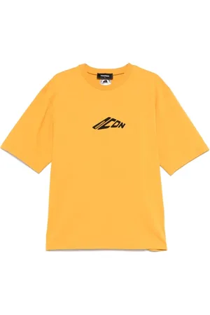 Dsquared2 Top, Herre, Gul, S, Bomuld, Sunflower Print T-shirt