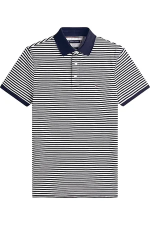 Tommy Hilfiger Top, Herre, Blå, M, Bomuld, 1985 Slim Polo Skjorte
