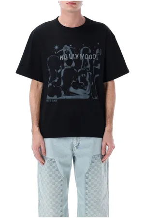 MISBHV Top, Herre, Sort, S, Bomuld, Sort Hollywood Grafisk Print T-Shirt