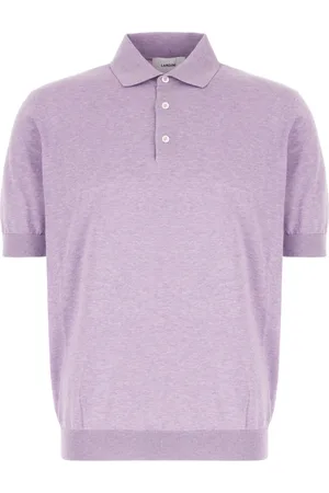 LARDINI Top, Herre, Lyserød, S, Bomuld, Klassisk Polo Shirt
