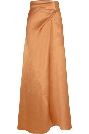 Cortana Nederdel, Dame, , 2XL, Lang Tangerine Nederdel
