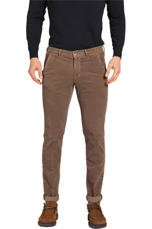 Masons Bukser, Herre, Brun, 3XL, Bomuld, Slim Fit Fløjls Chinos