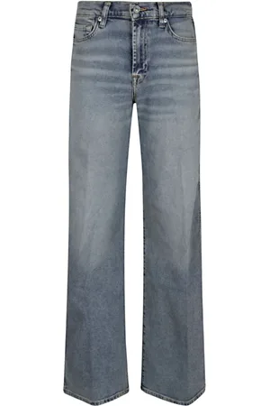 7 for all Mankind Jeans, Dame, Blå, W25, Uld, Blå Jeans til Kvinder Stilfuld Komfort