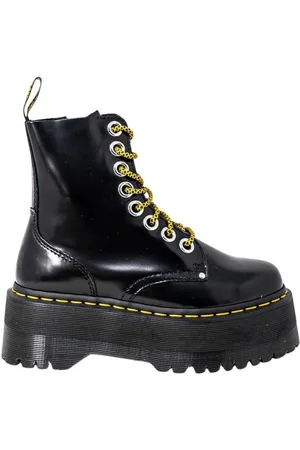 Dr. Martens Sko, Dame, Sort, 40 EU, Læder, 7 cm Hæl Læderstøvle