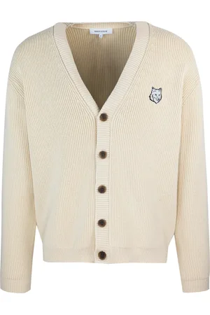 Maison Kitsuné Strik, Herre, , L, Uld, Merinould Cardigan