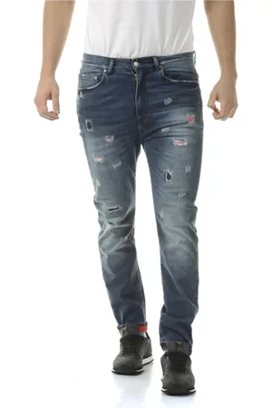 D.A. Daniele Alessandrini Jeans, Herre, Blå, W29, Bomuld, Jeans