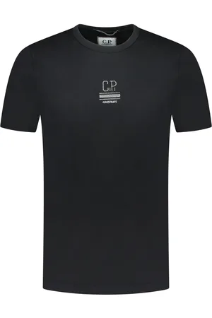 C.P. Company Top, Herre, Sort, S, Bomuld, Sort bomulds T-shirt