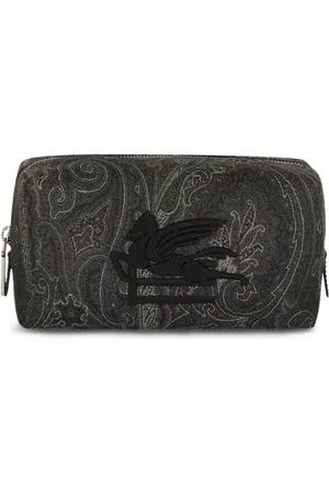 Etro Taske, Herre, Sort, ONE SIZE, Amoeba Logo Sort Toilet Taske