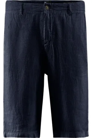 Bomboogie Shorts, Herre, Blå, W38, Linen Bermuda Shorts