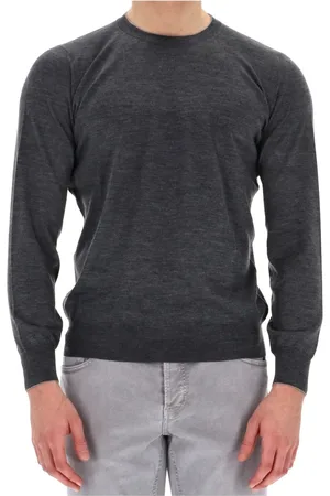 Brunello Cucinelli Strik, Herre, Grå, S, Uld, Cashmere Uld Sweater