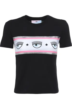 Chiara Ferragni Top, Dame, Sort, XS, Bomuld, T-shirt