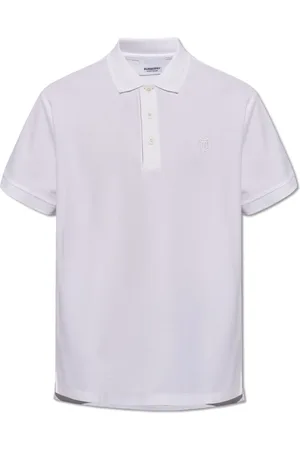 Burberry Top, Herre, Hvid, XL, Bomuld, Eddie Polo Shirt