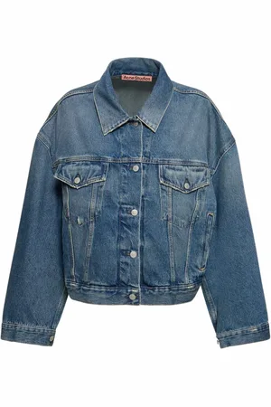 Acne Studios Jakke, Dame, Blå, M, Denim, Denimjakke