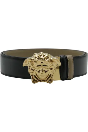 VERSACE Tilbehør, Herre, Sort, 105 CM, Læder, Klassisk Læderbælte