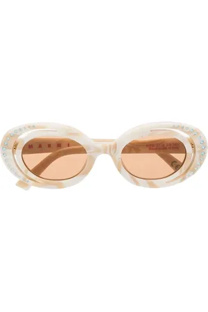 Marni Tilbehør, Dame, , 51 MM, Zion Canyon Ovale Solbriller