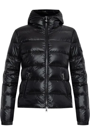 Moncler Jakke, Dame, Sort, S, Uld, Gles Hætteforet Dunjakke