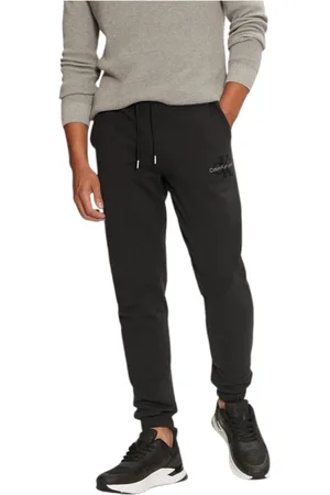 Calvin Klein Bukser, Herre, Sort, M, Bomuld, Blonde Lukning Bomuldsbukser