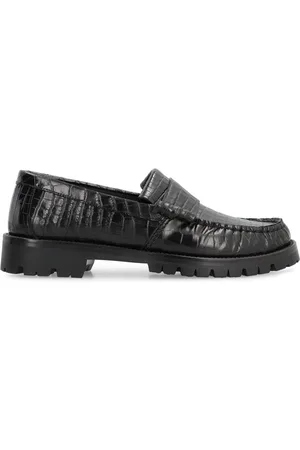 Rhude Sko, Herre, Sort, 44 EU, Læder, Læder Loafers med Vibram Sål