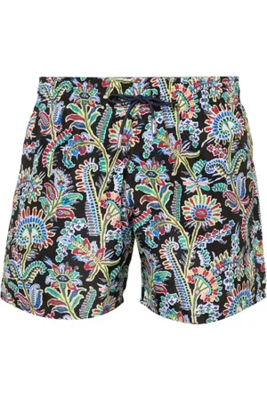 Etro Badetøj, Herre, Flerfarvet, M, Polyester, Paisley Print Badeshorts