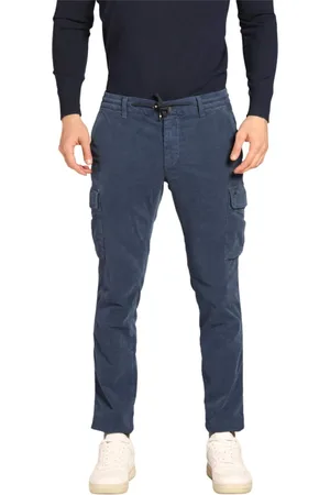 Masons Bukser, Herre, Blå, XL, Velvet Cargo Bukser Extra Slim Fit