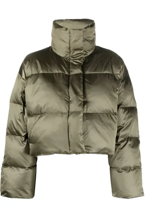 Calvin Klein Jakke, Dame, Grøn, M, Uld, Puffer & Down Jakke