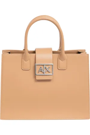 Armani Exchange Taske, Dame, Lyserød, ONE SIZE, Polyester, Magnetlukning Enkel Håndtaske med Logo