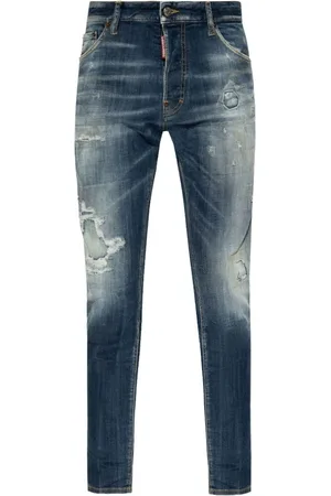 Dsquared2 Jeans, Herre, Blå, L, Bomuld, Distressed Skinny Jeans