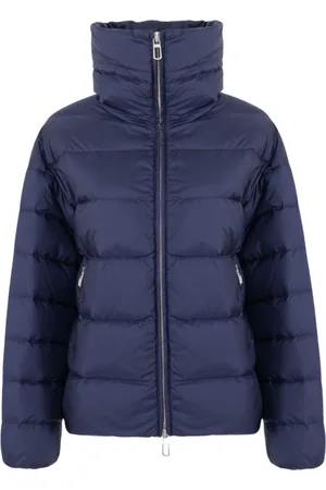 Duno Jakke, Dame, Blå, M, Uld, Blå Zip-Up Jakke med Logo