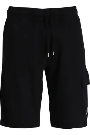 C.P. Company Shorts, Herre, Sort, XL, Bomuld, Fleece Cargo Shorts