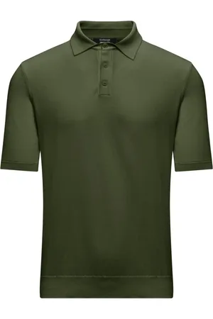 Bomboogie Top, Herre, Grøn, M, Bomuld, Strikket Poloshirt