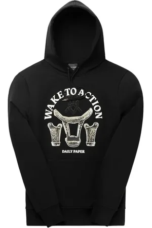 Daily paper Sweathshirts & Hoodies, Herre, Sort, L, Uld, Rivo Hooded Sweater