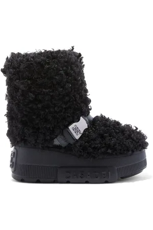 Casadei Sko, Dame, Sort, 36 EU, Læder, Yeti Moon Støvler